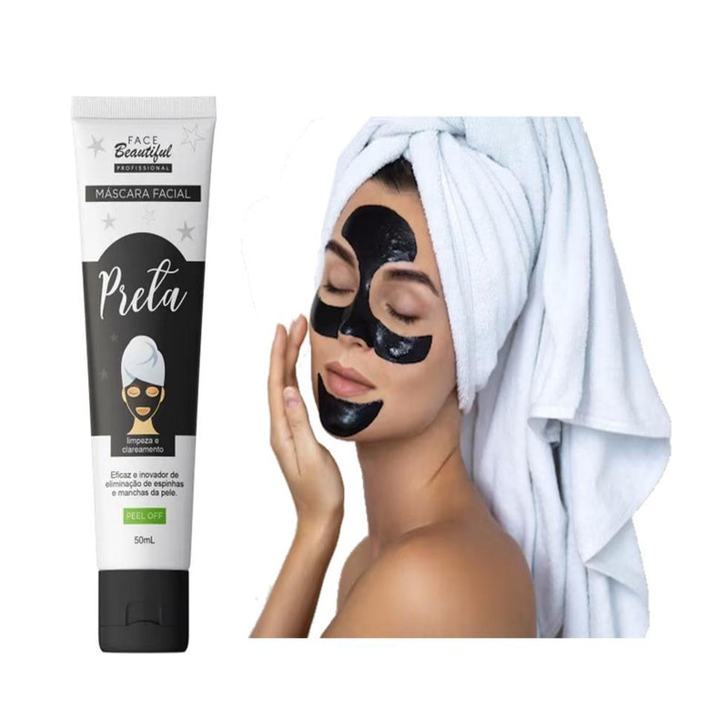 Máscara facial preta