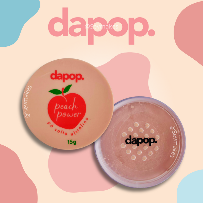 Pó solto facial dapop - pêssego
