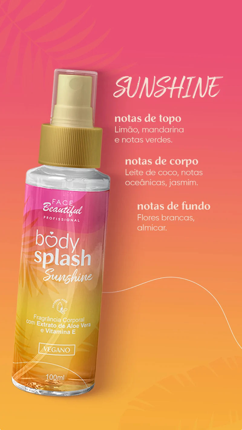 Body splash face beauty