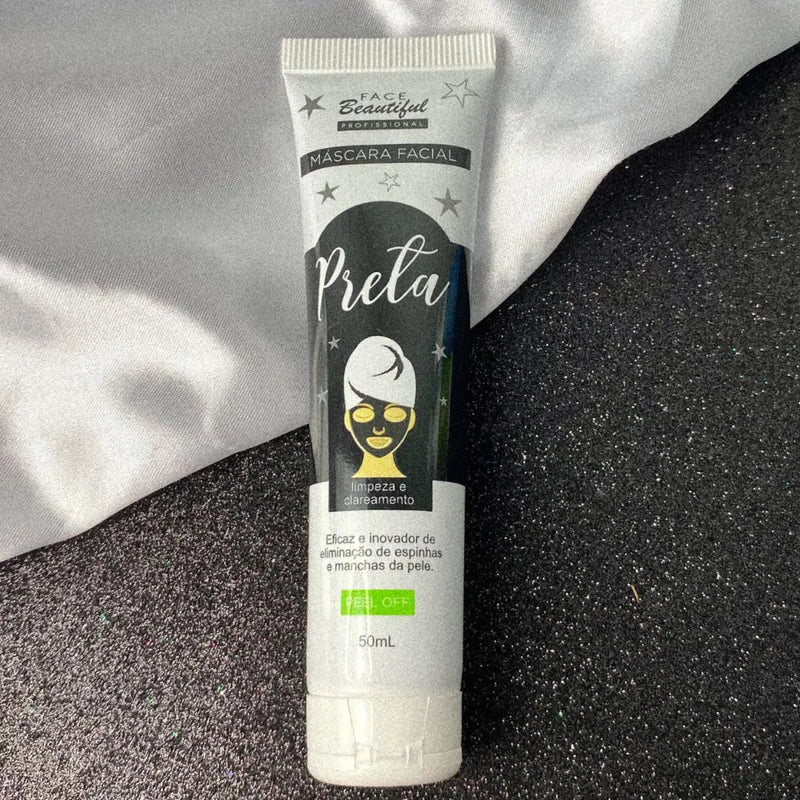 Máscara facial preta