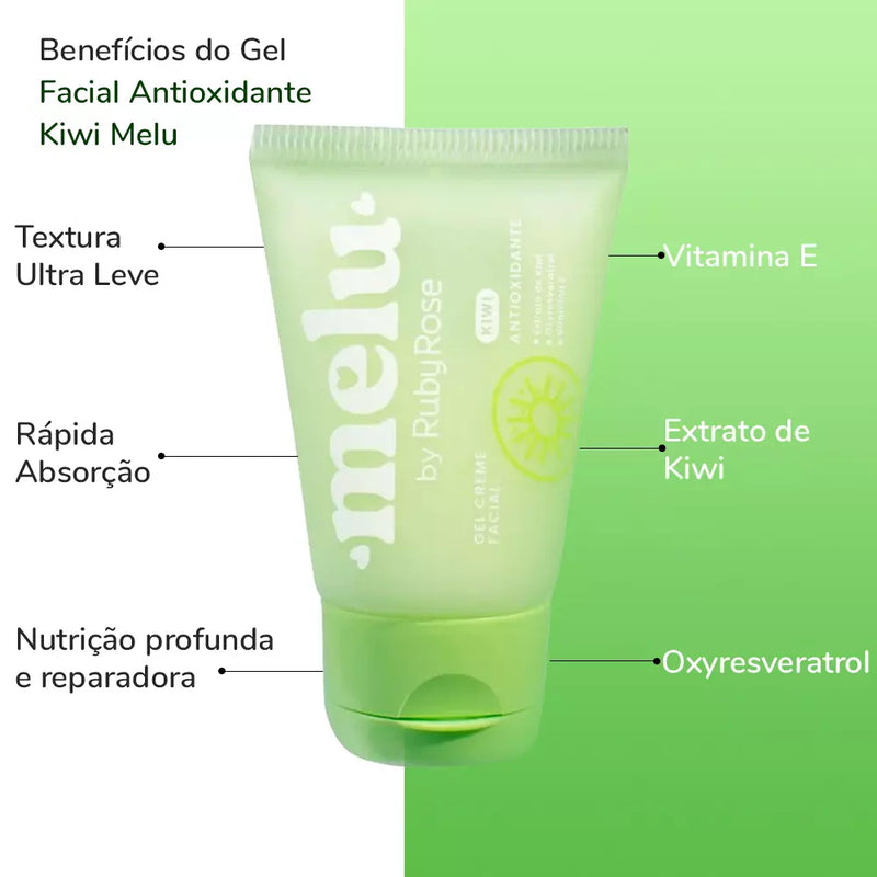 Gel hidratante facial - Melu kiwi